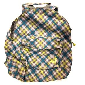 Plaid Roxy backpack